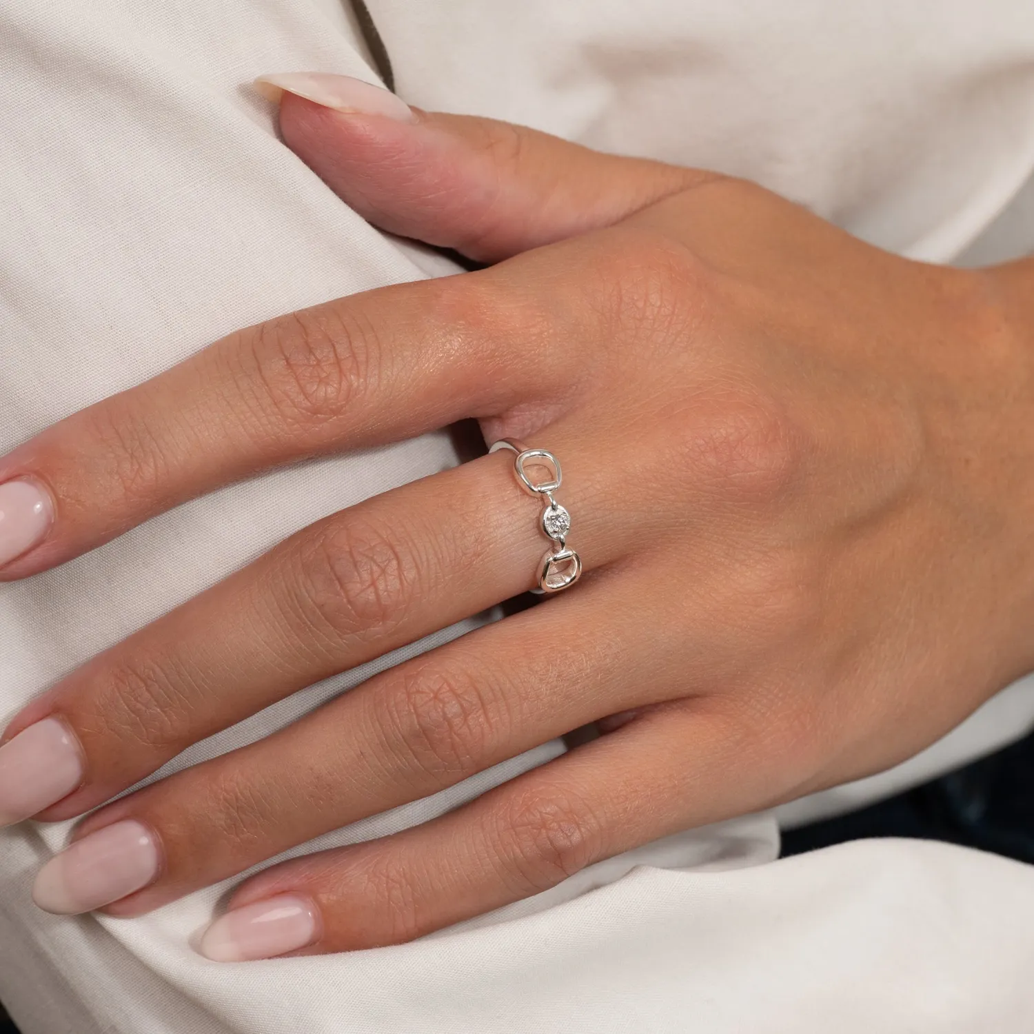 Sisi Copenhagen Sigge Crystal ring sølv zirkonia