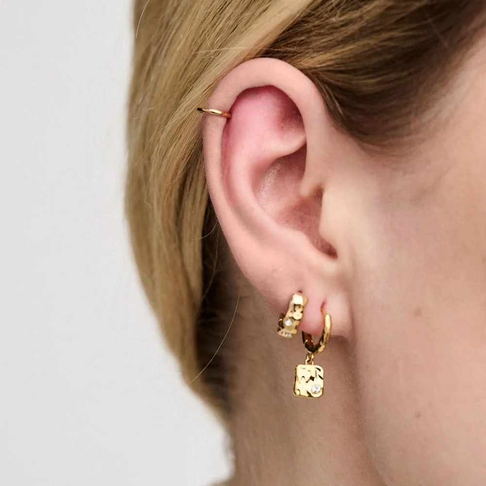 Orelia Mini Clicker Hoop 6mm øreringe forgyldt piercing