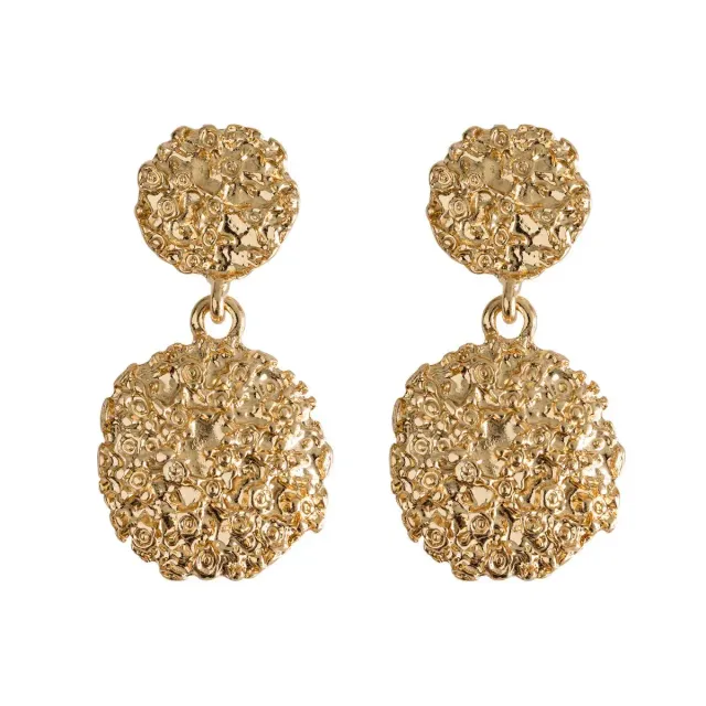 TIMI OF SWEDEN Vintage Statement øreringe guld messing