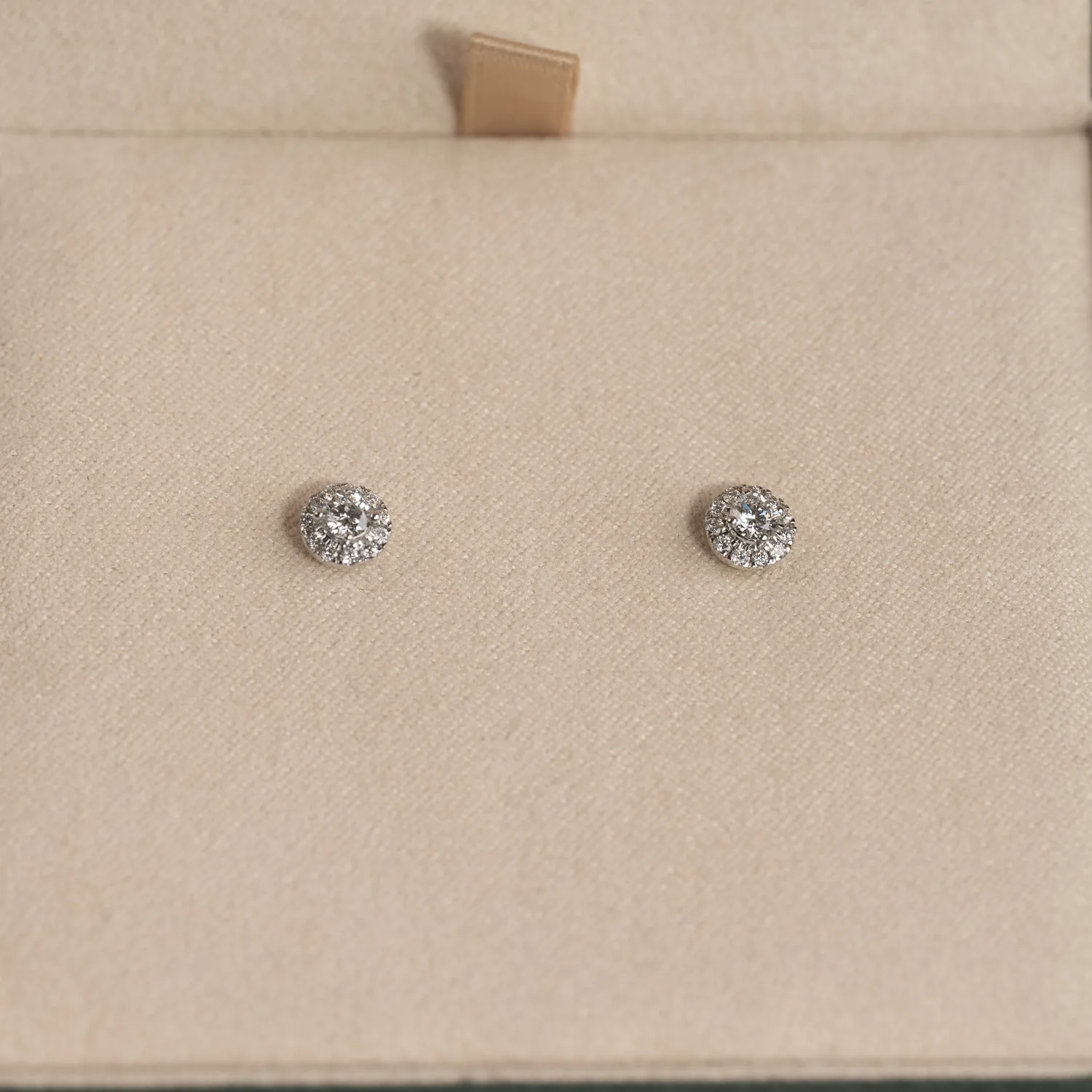 Sisi Copenhagen Halo ørestikker hvidguld 0,33 ct