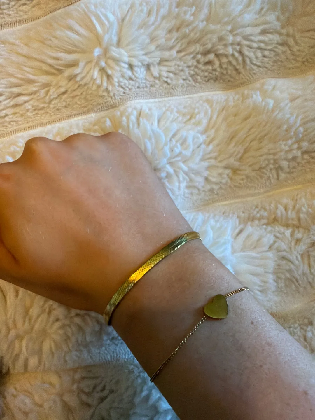 TIMI OF SWEDEN Ivy Snake Chain armbånd rustfrit stål guld
