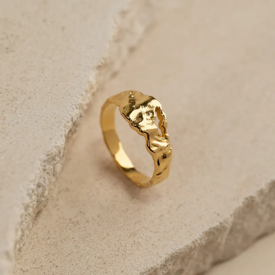 Sisi Copenhagen Ella ring forgyldt organisk 3-9 mm