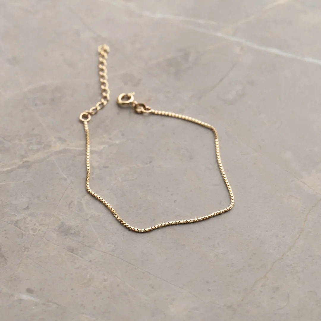 Sisi Copenhagen Venezia armbånd massivt 9 kt guld 16 cm