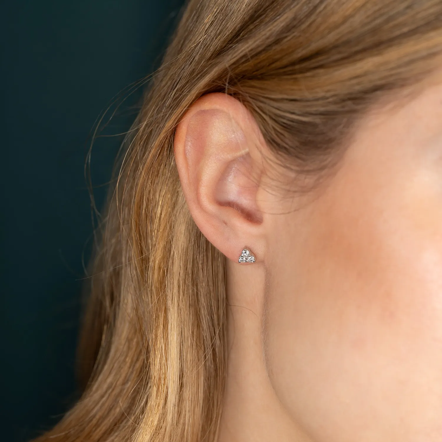 Sisi Copenhagen Trio ørestikker 0,43 ct hvidguld lab-diamant