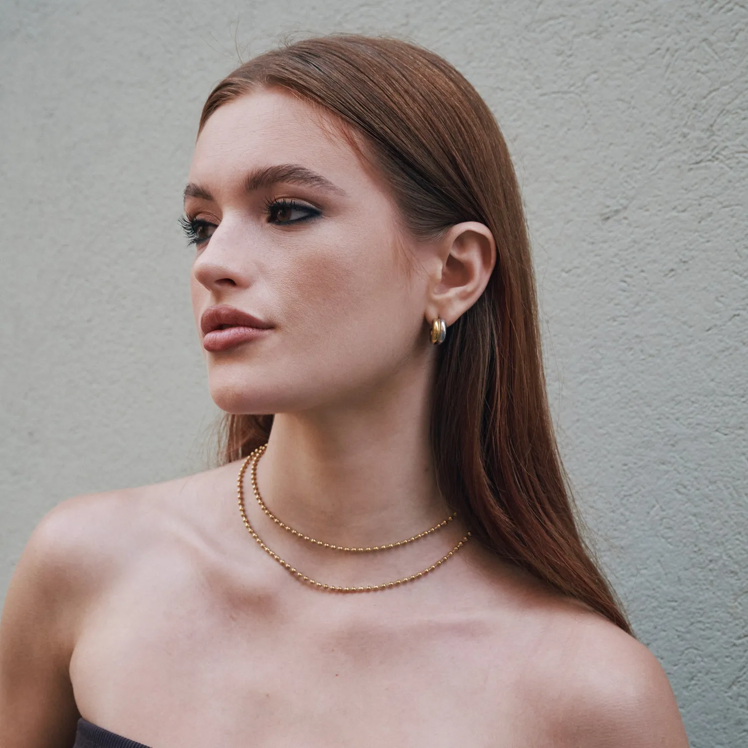 TIMI OF SWEDEN Sansa halskæde guld waterproof