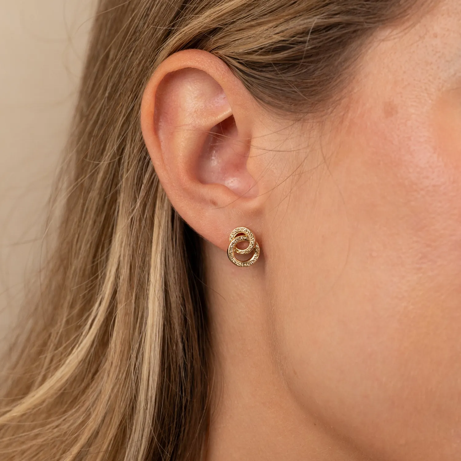 Sisi Copenhagen Josefine Medium ørestikker 9 kt guld