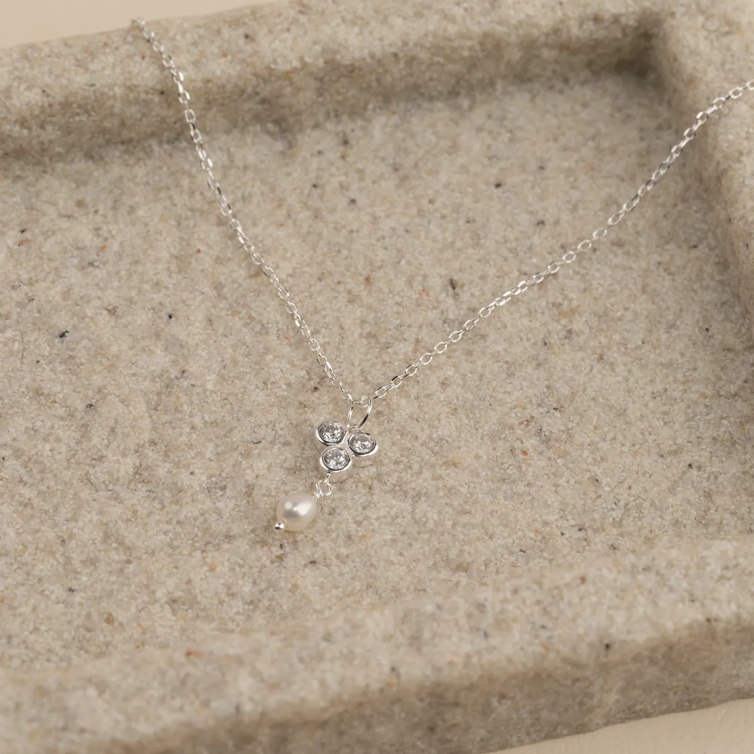 Sisi Copenhagen Louise Pearl Silver vedhæng sølv perle