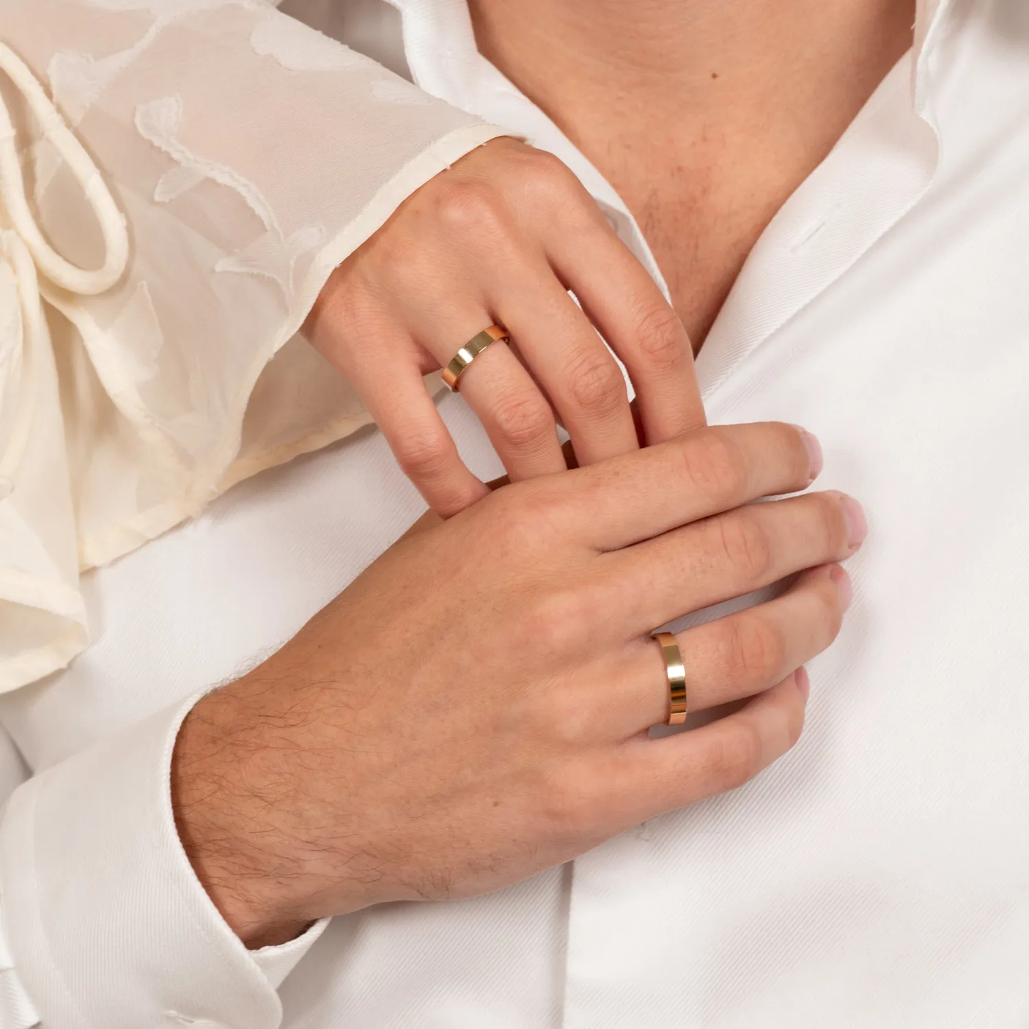 Sisi Copenhagen Simple Flat Comfort vielsesring 4 mm guld