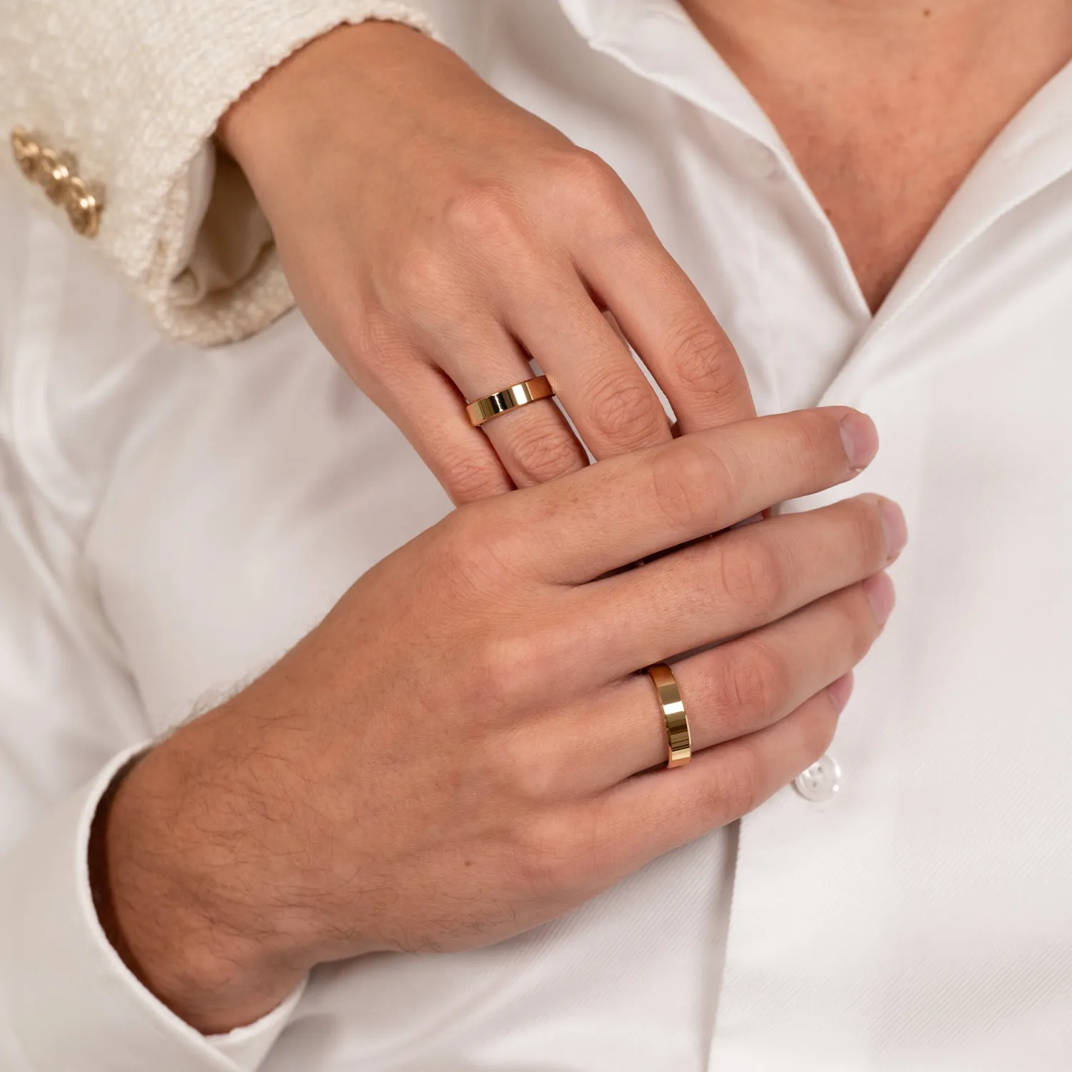 Sisi Copenhagen Beveled Flat Comfort vielsesring guld 5 mm