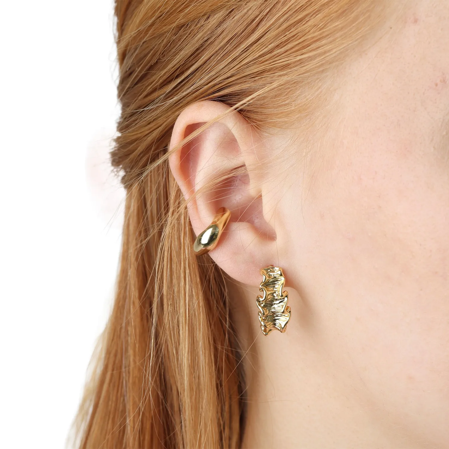 TIMI OF SWEDEN Esmeralda ear cuff sølv vandtæt
