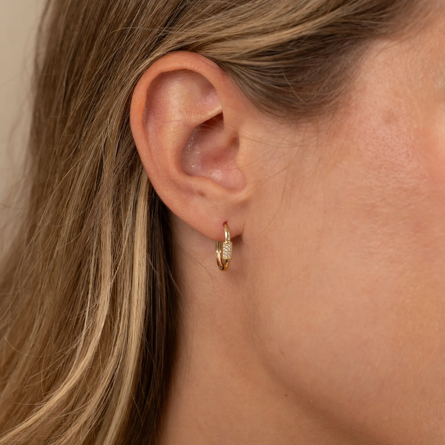 Sisi Copenhagen Viktoria Crystal creoler guld zirkonia par
