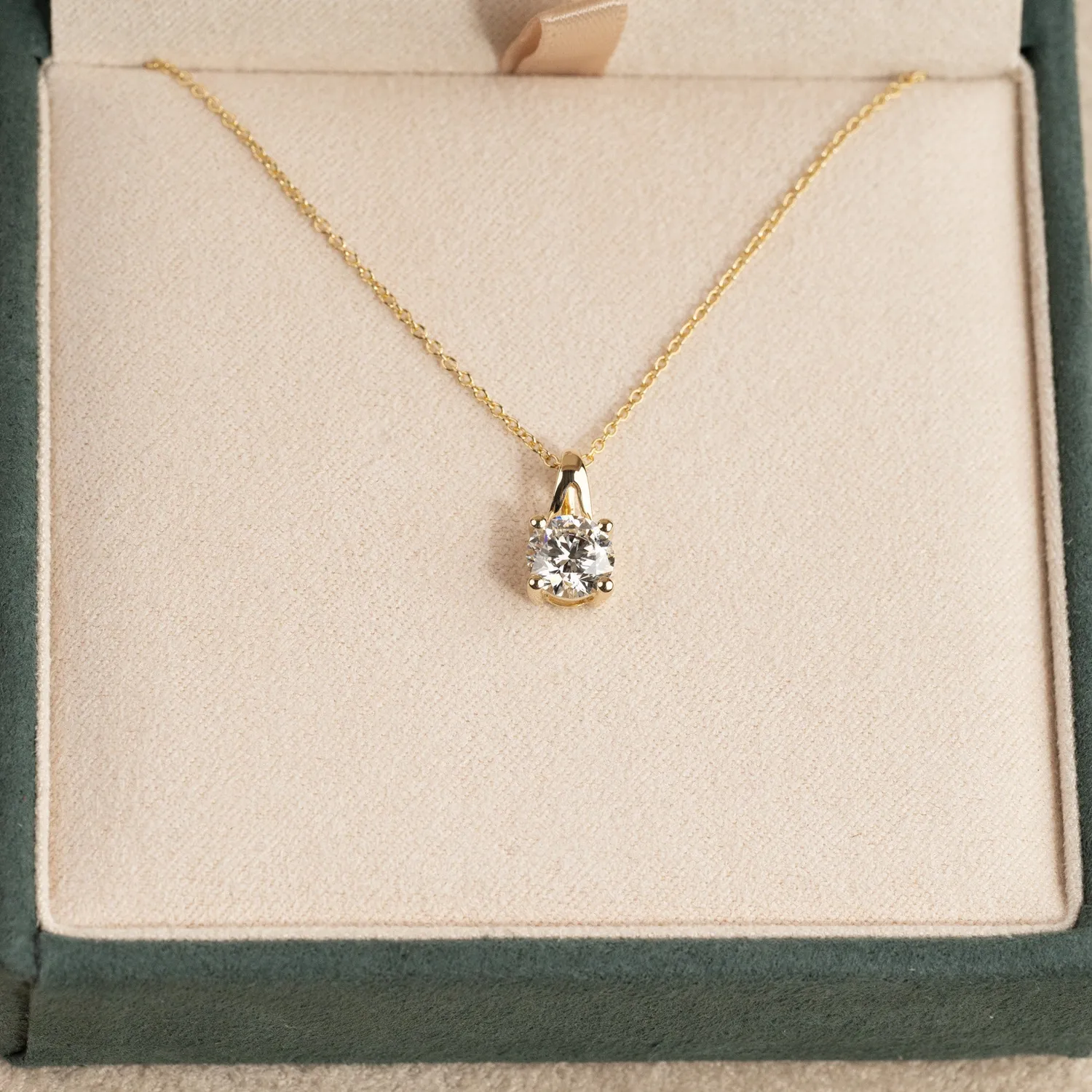 Sisi Copenhagen Prong Solitaire 1,0 ct vedhæng guld 14 kt diamant