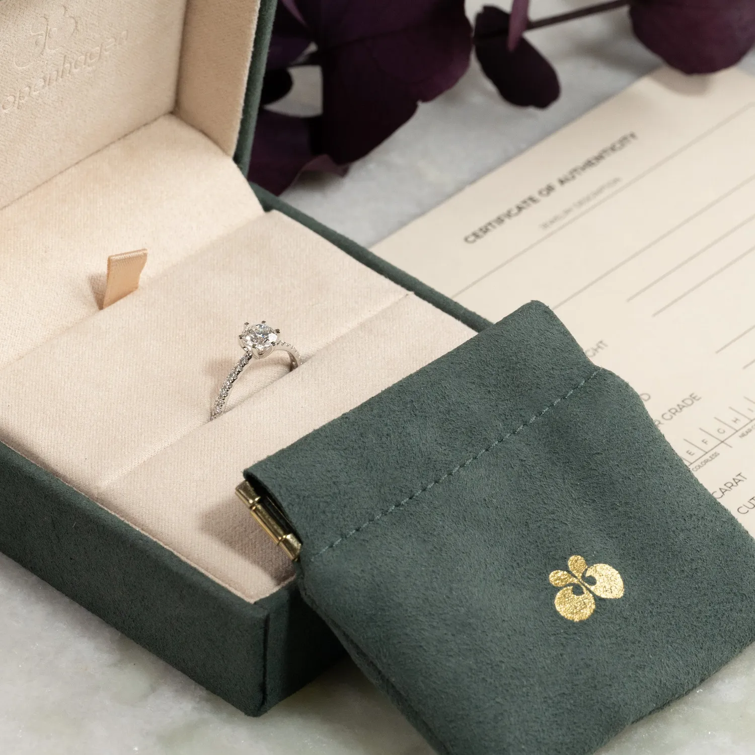 Sisi Copenhagen Classic Alliance diamantring 0,9 ct hvidguld