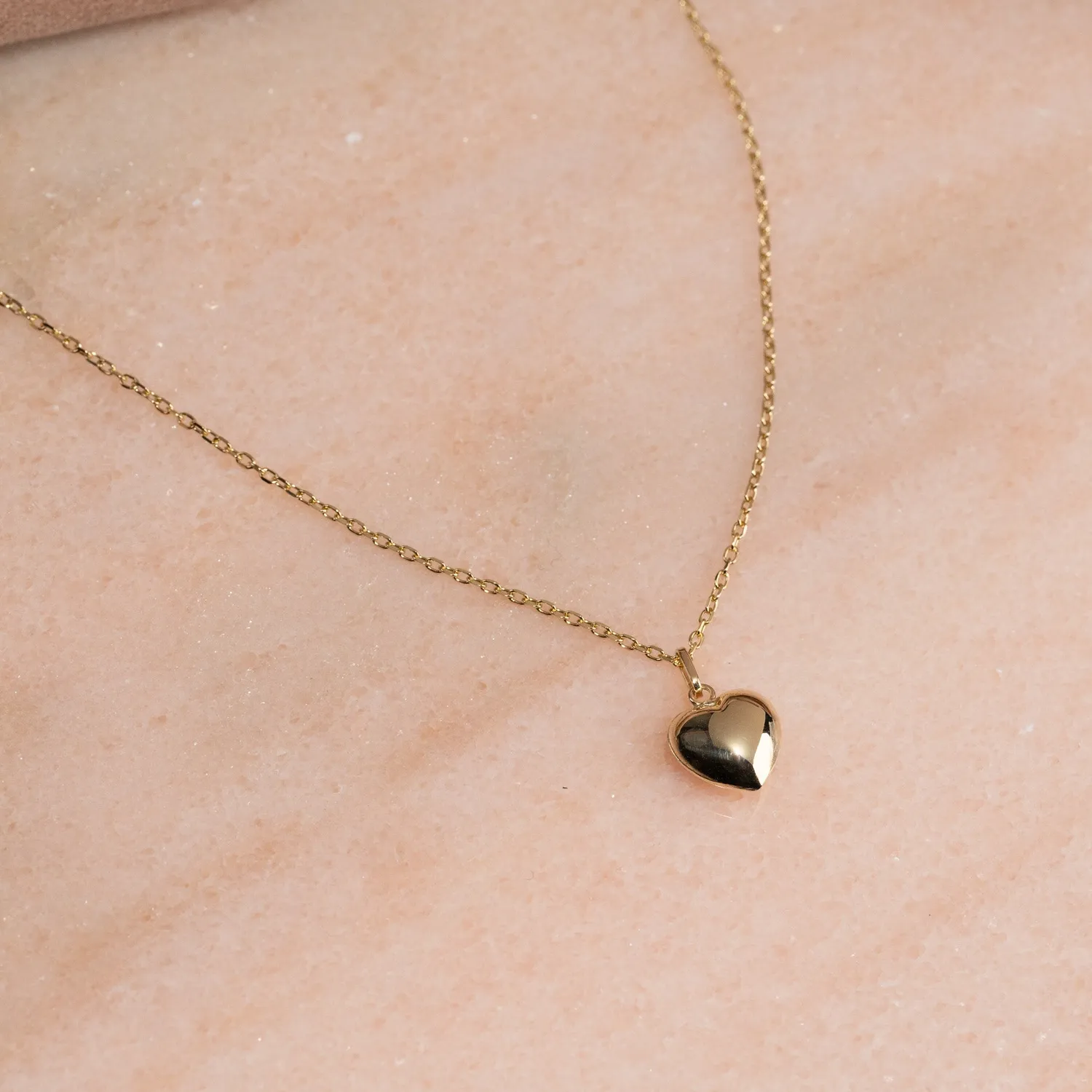 Sisi Copenhagen Heart Solid Gold vedhæng 7 mm 9 karat