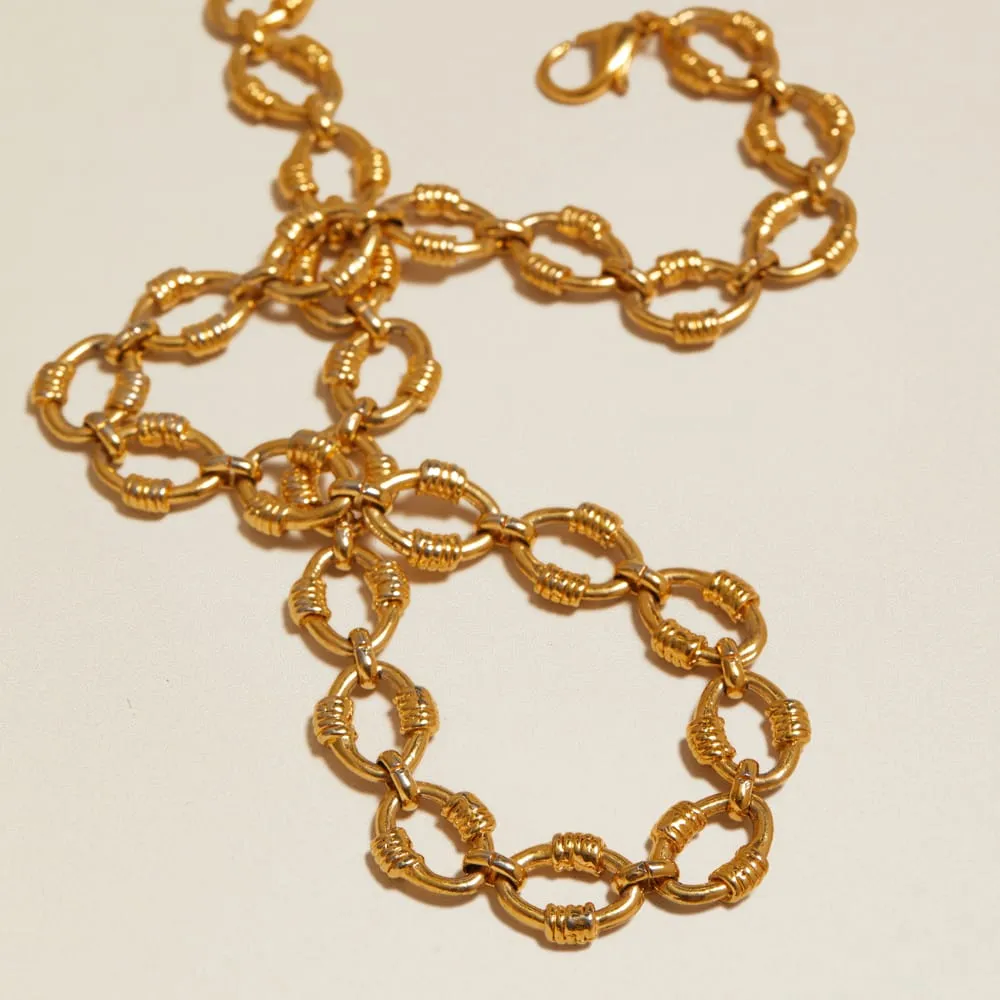 Orelia Vintage Lock Link halskæde chunky kæde
