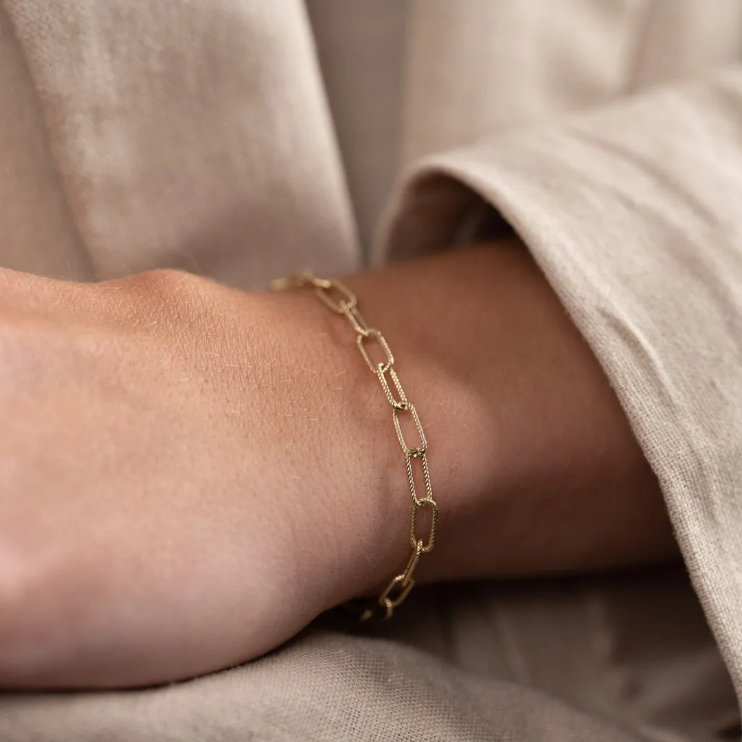 Sisi Copenhagen Roxanne armbånd massivt guld 20 cm