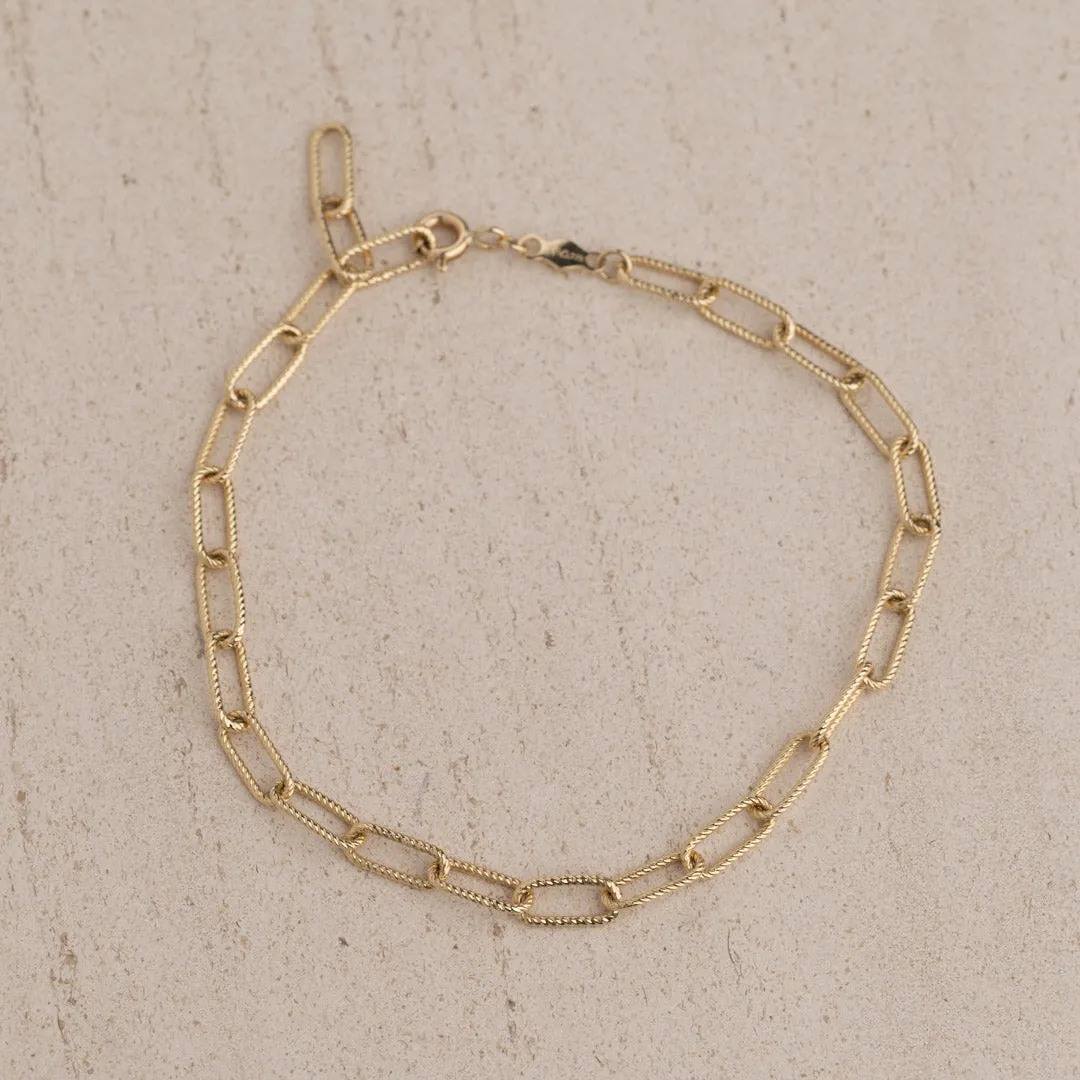 Sisi Copenhagen Roxanne armbånd massivt guld 20 cm