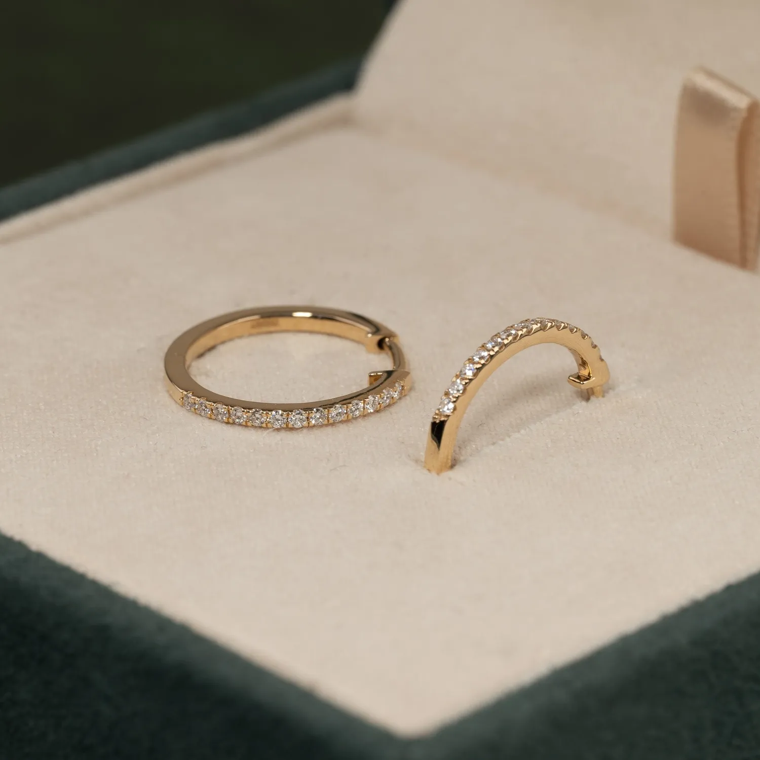 Sisi Copenhagen Classic 0,2ct lab-diamant creoler guld 14 kt
