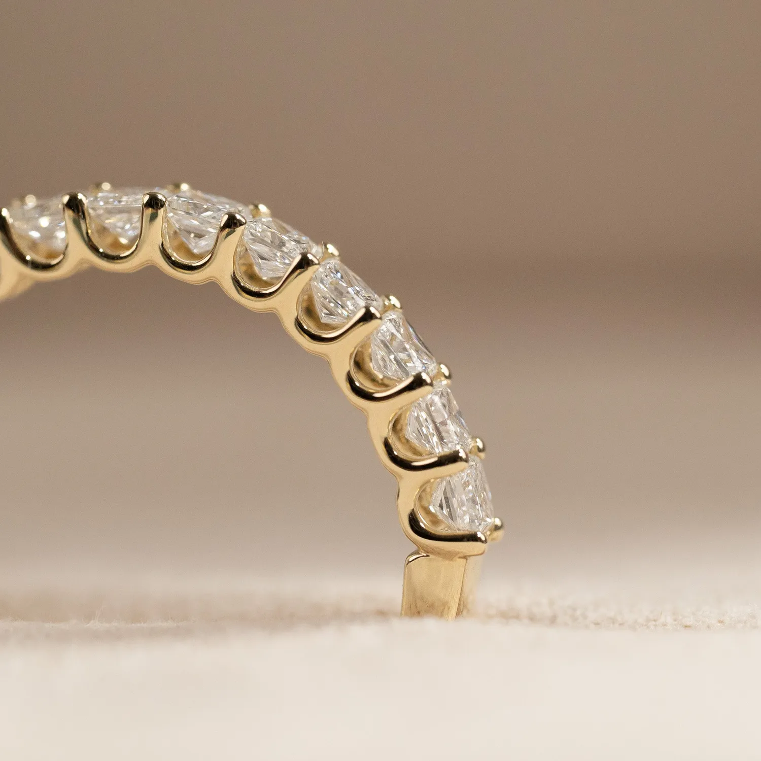 Sisi Copenhagen Princess-Cut alliance ring 1,0 ct 14 kt guld