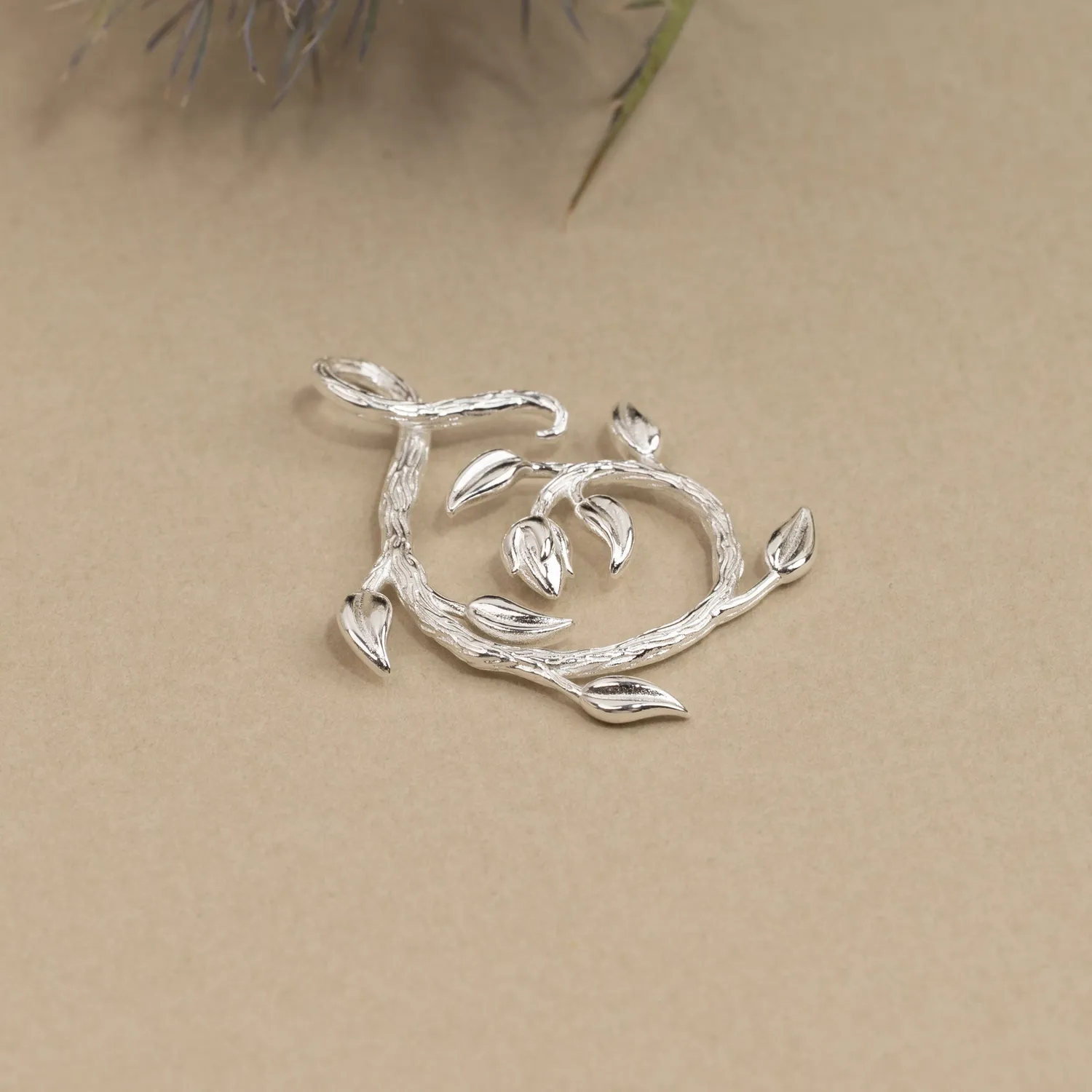 Sisi Copenhagen Eden Swirl vedhæng sterlingsølv 30 mm