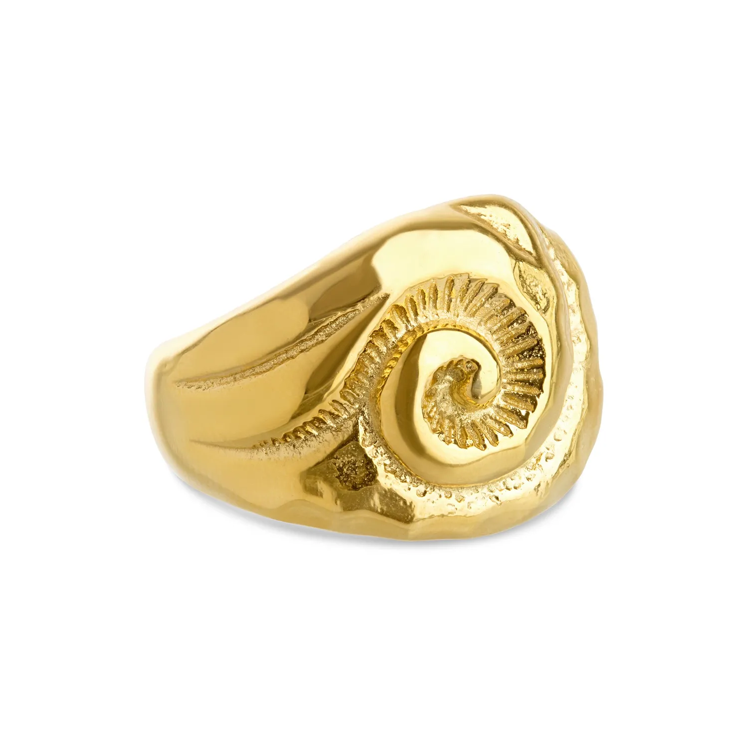 TIMI OF SWEDEN Ursula ring sølv 17 mm skal