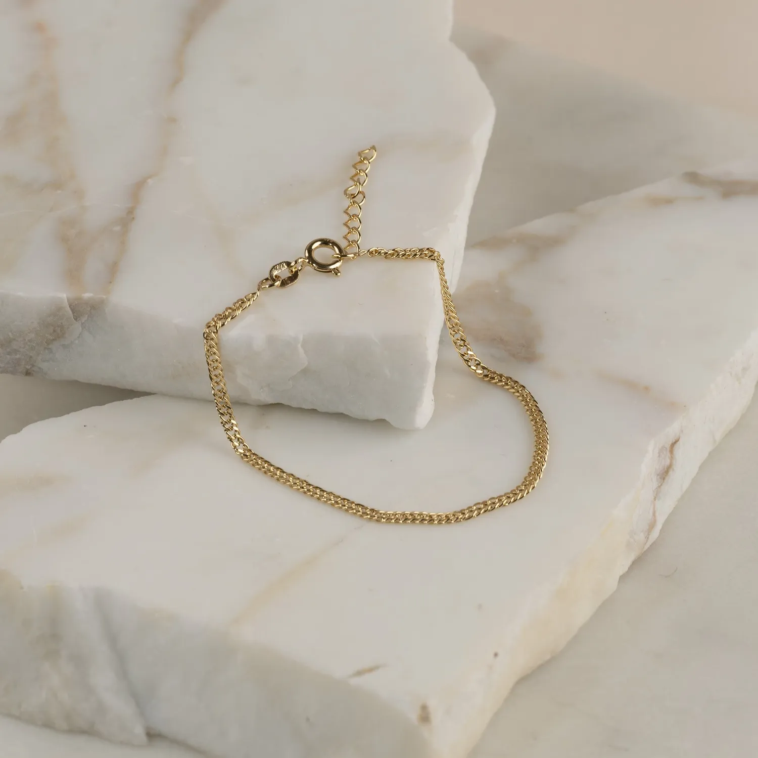 Sisi Copenhagen Mynte armbånd 9 karat guld 16-19 cm