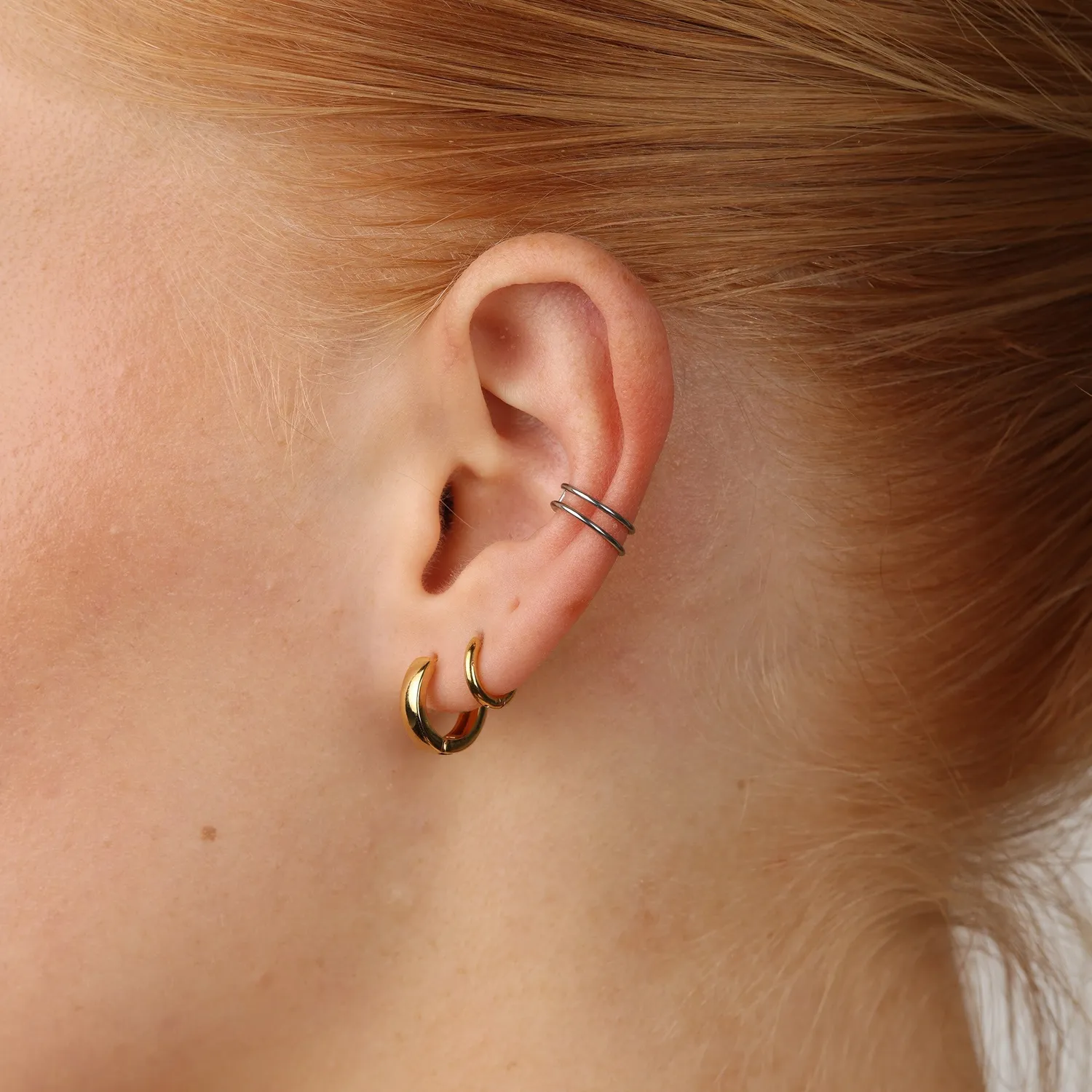 TIMI OF SWEDEN Emme ear cuff sølv par vandtæt