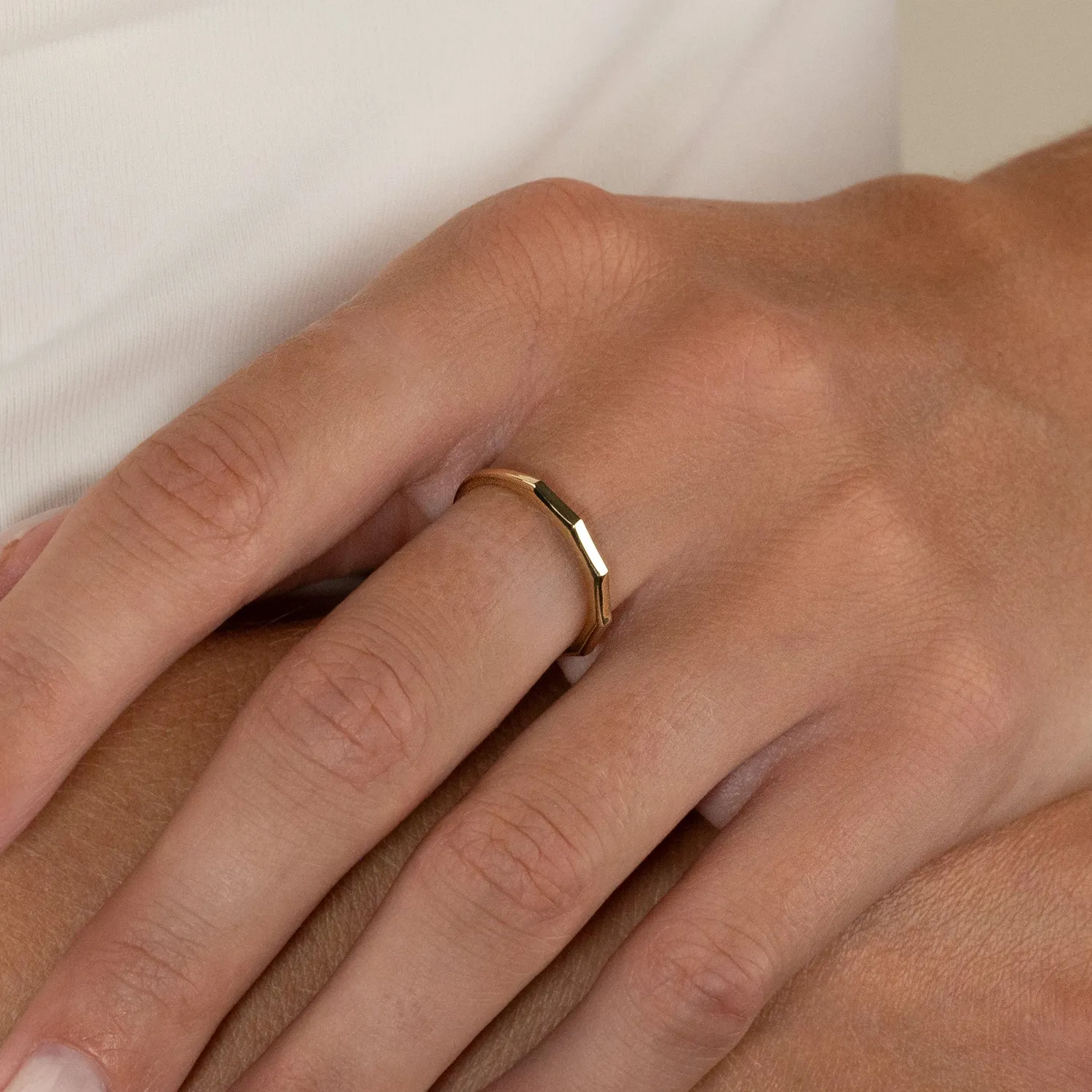 Sisi Copenhagen Diana massiv ring 9 kt guld