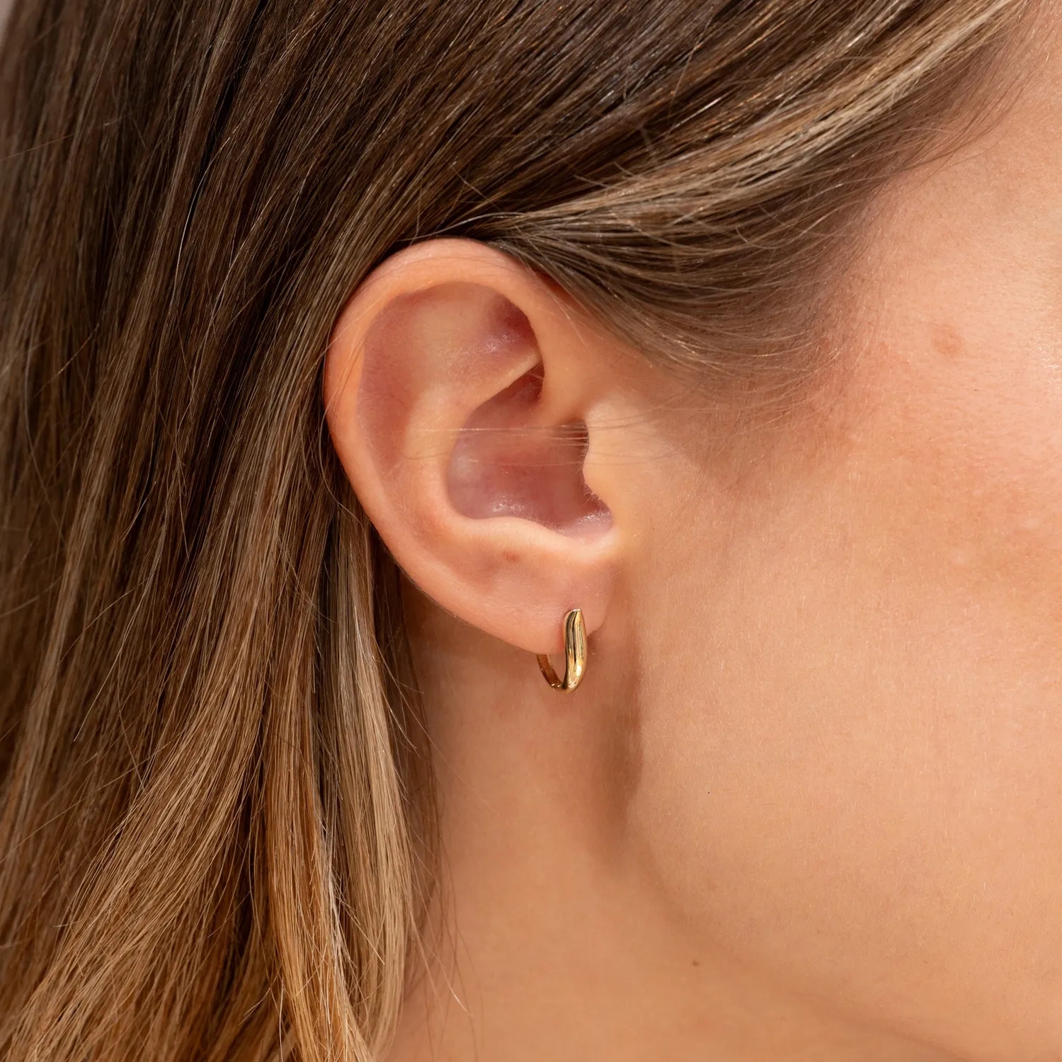 Sisi Copenhagen Harper creoler 12,5mm massiv 9kt guld