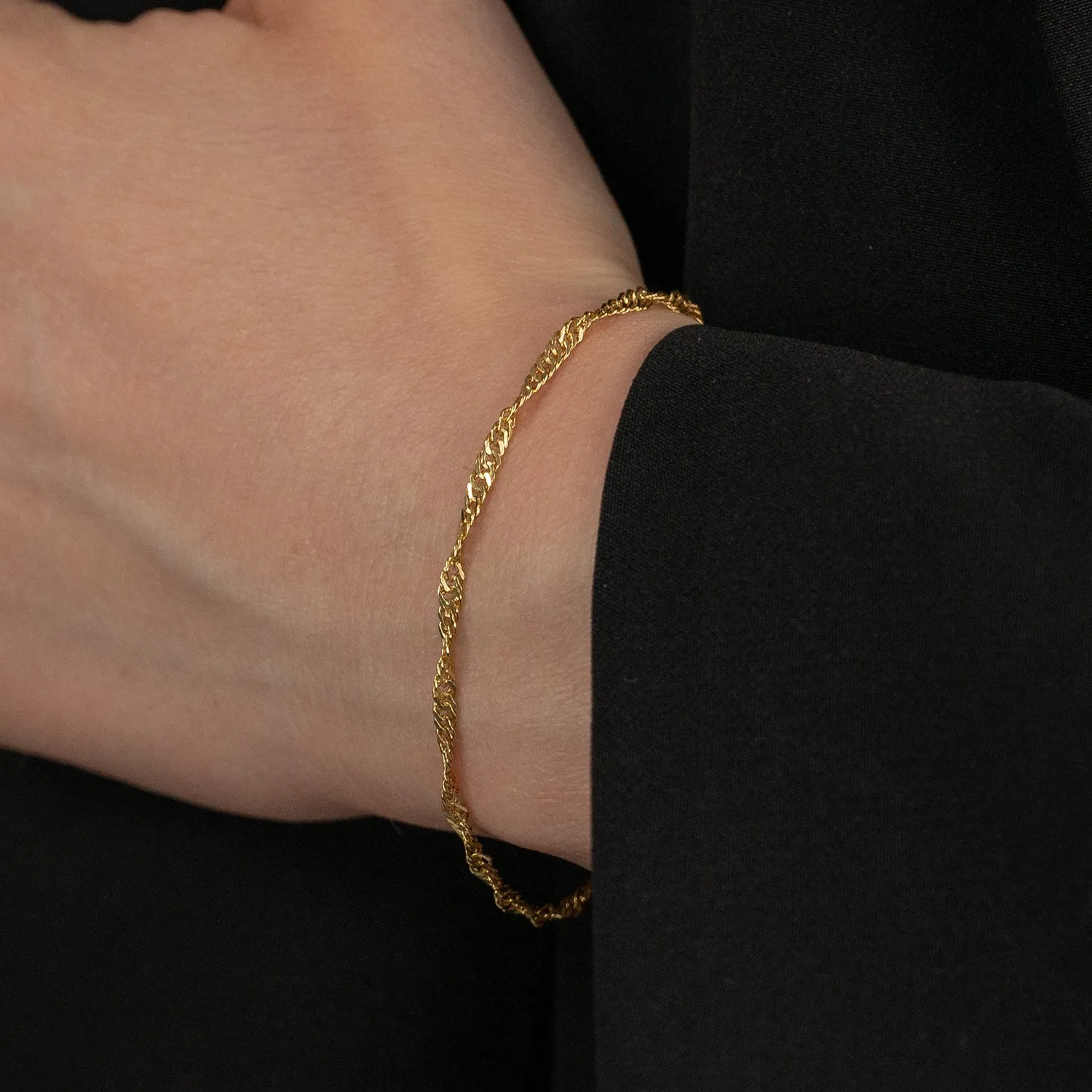 Sisi Copenhagen Leonora armbånd forgyldt 16-20 cm