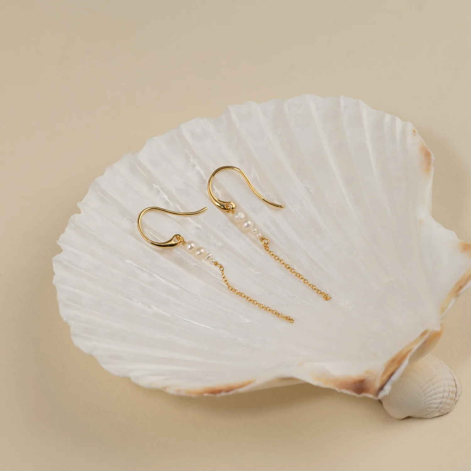 Sisi Copenhagen Evie Pearl drop øreringe forgyldt perle