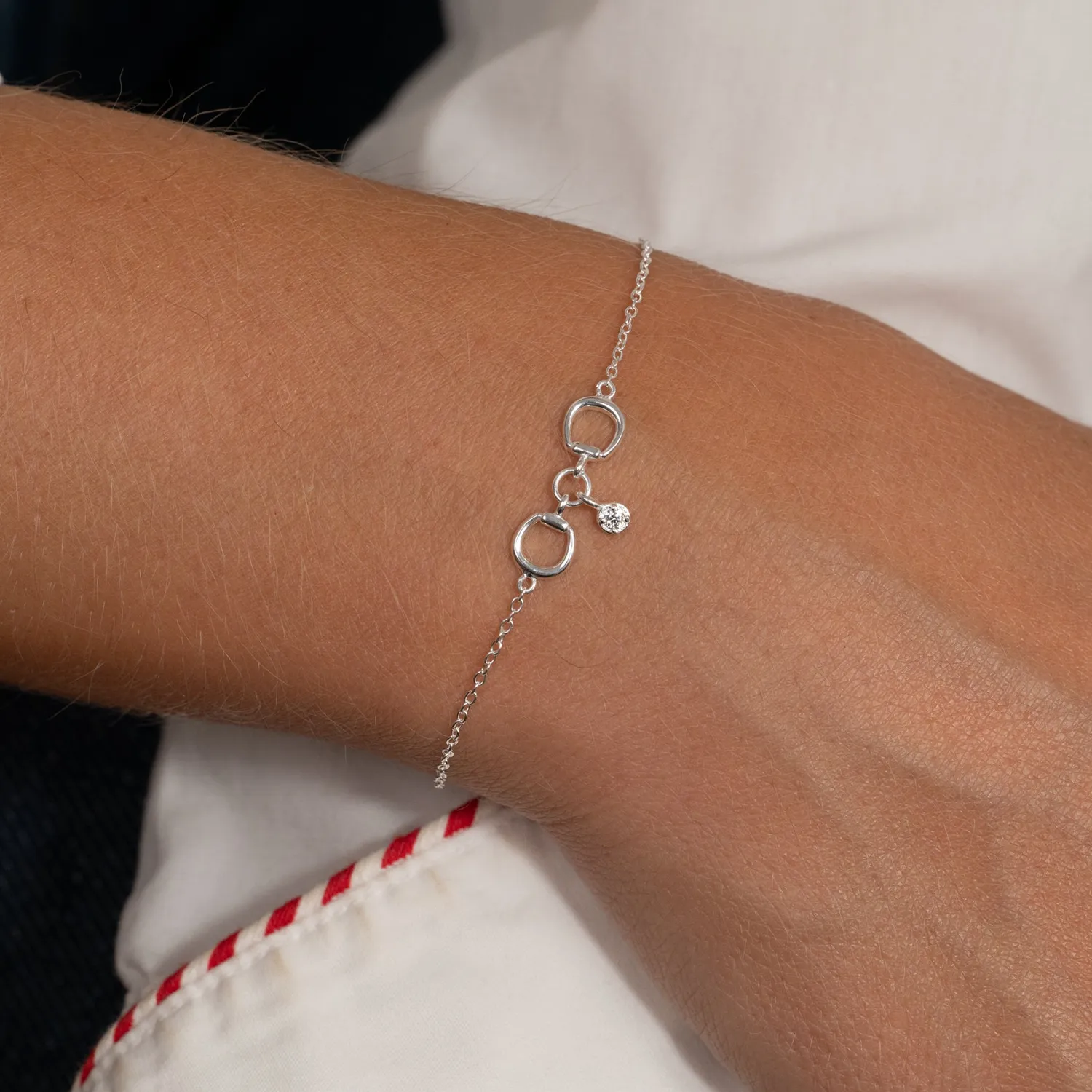 Sisi Copenhagen Sigge armbånd sølv 16+4 cm zirkon