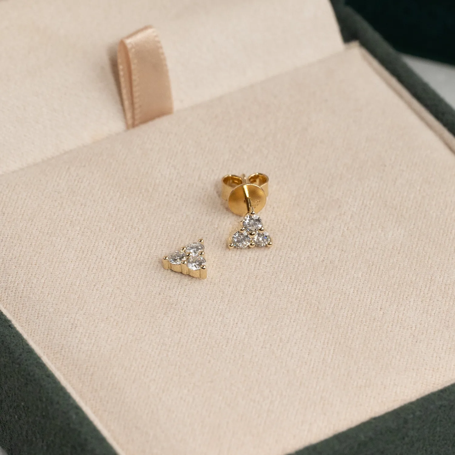 Sisi Copenhagen Trio ørestikkere 0,43ct 14kt guld lab-diamant