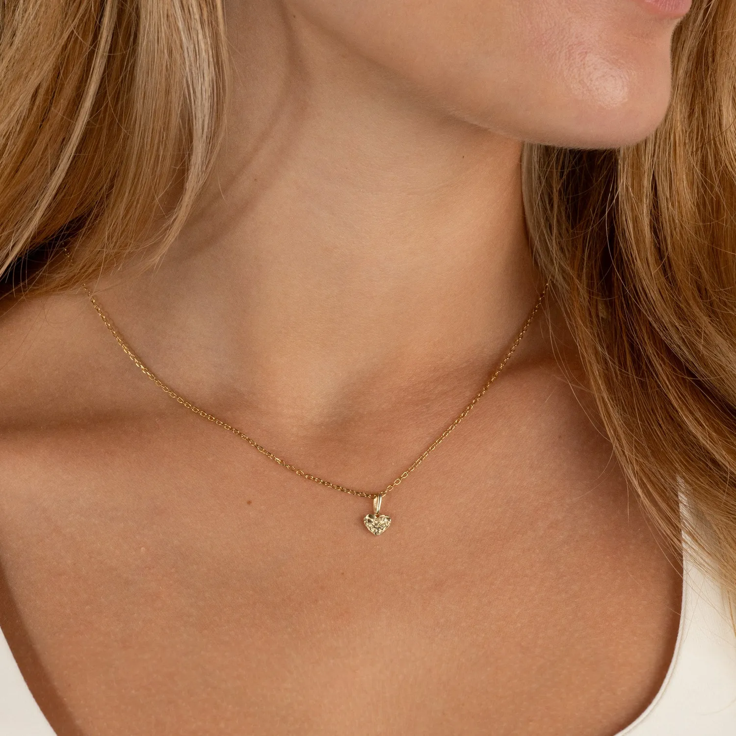 Sisi Copenhagen Molten Heart vedhæng 9 kt guld 7 mm