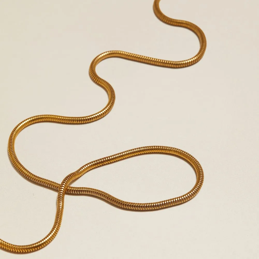 Orelia Vintage Snake Chain halskæde guld