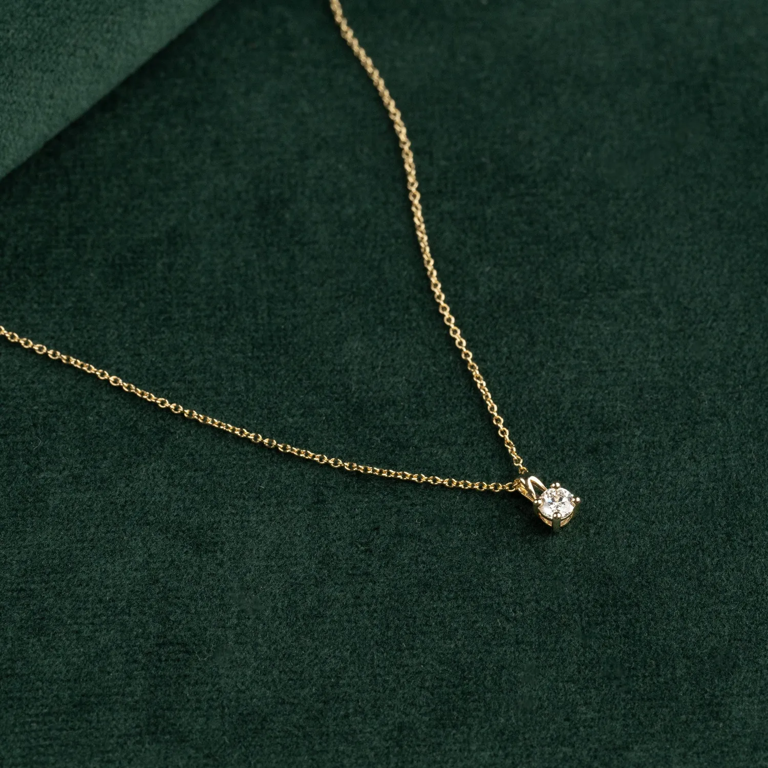 Sisi Copenhagen Prong Solitaire diamantvedhæng 0,25 ct guld