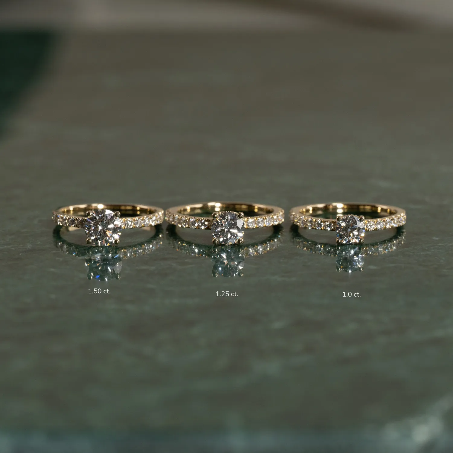 Sisi Copenhagen Hidden-Halo Alliance ring 14 kt diamanter