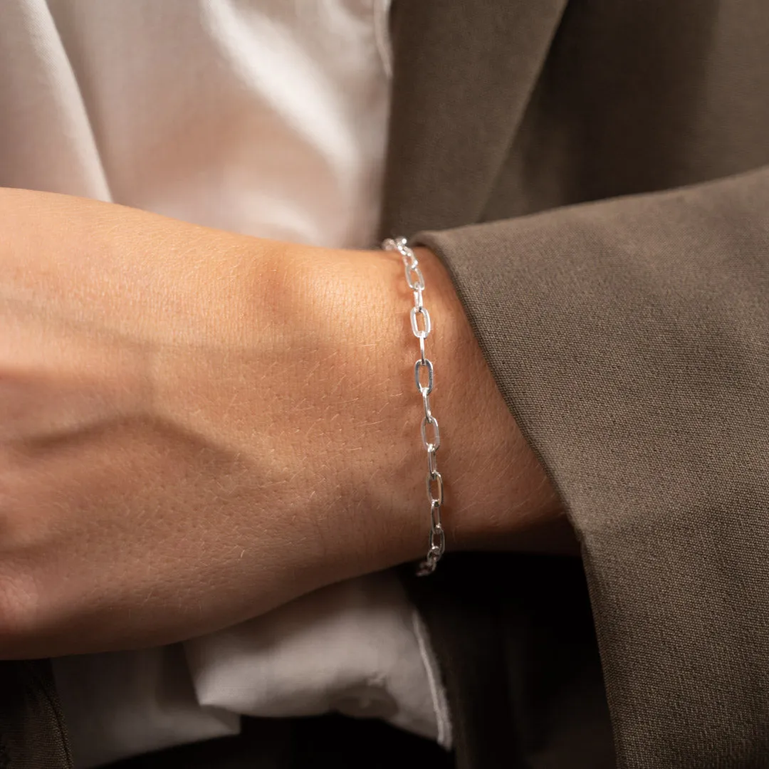 Sisi Copenhagen Alma Medium Link armbånd sølv 19 cm