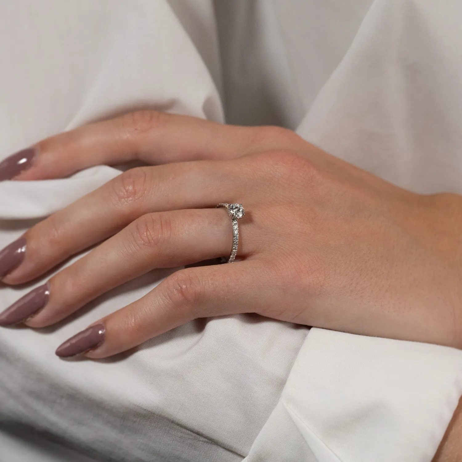 Sisi Copenhagen Hidden-Halo Alliance diamantring 0,8ct hvidguld
