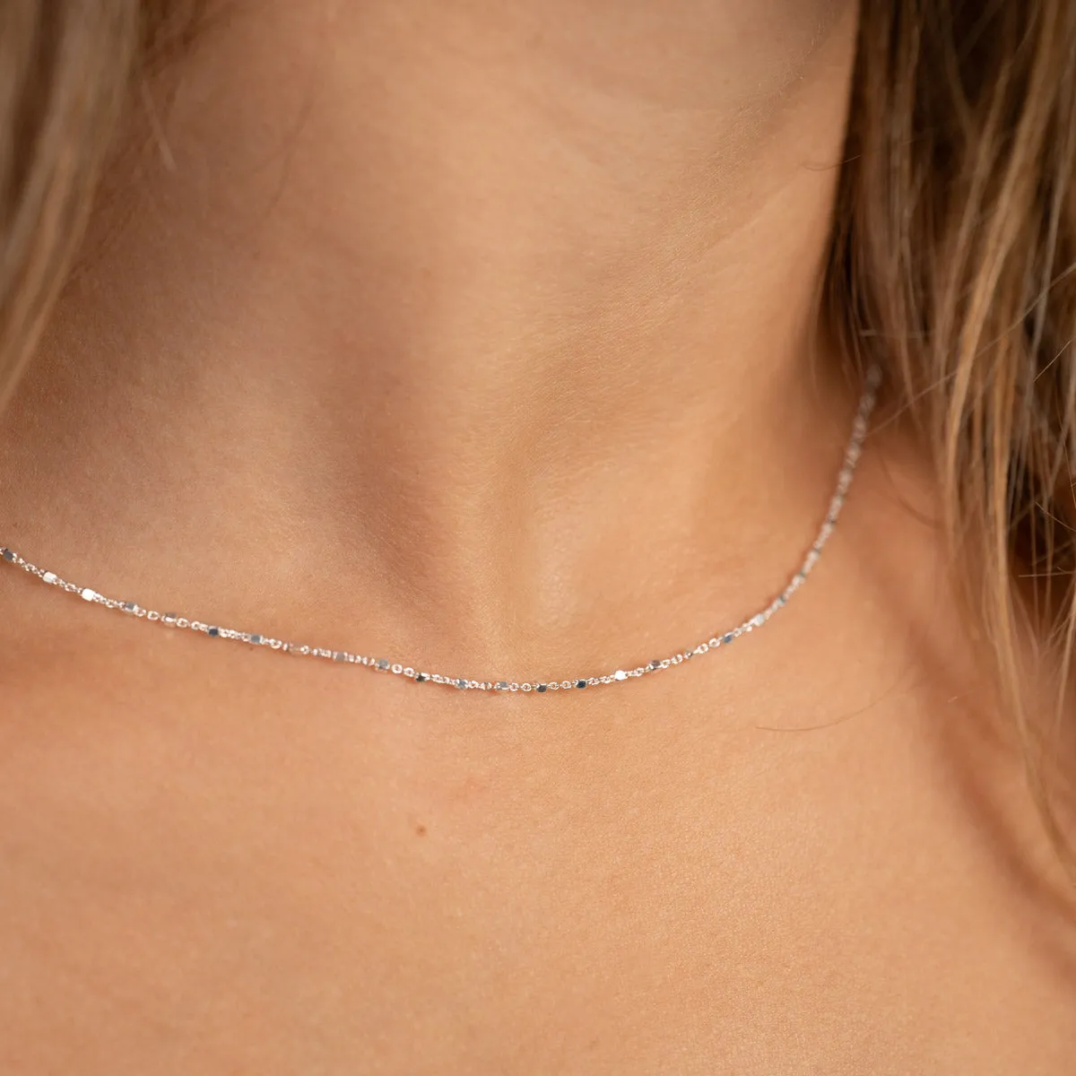Sisi Copenhagen Delta Silver Chain halskæde sølv 42+5 cm