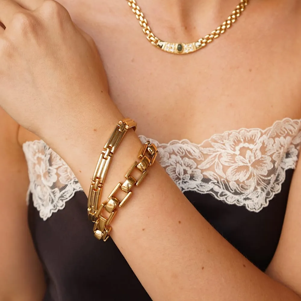 Orelia Vintage Chunky Open Chain armbånd