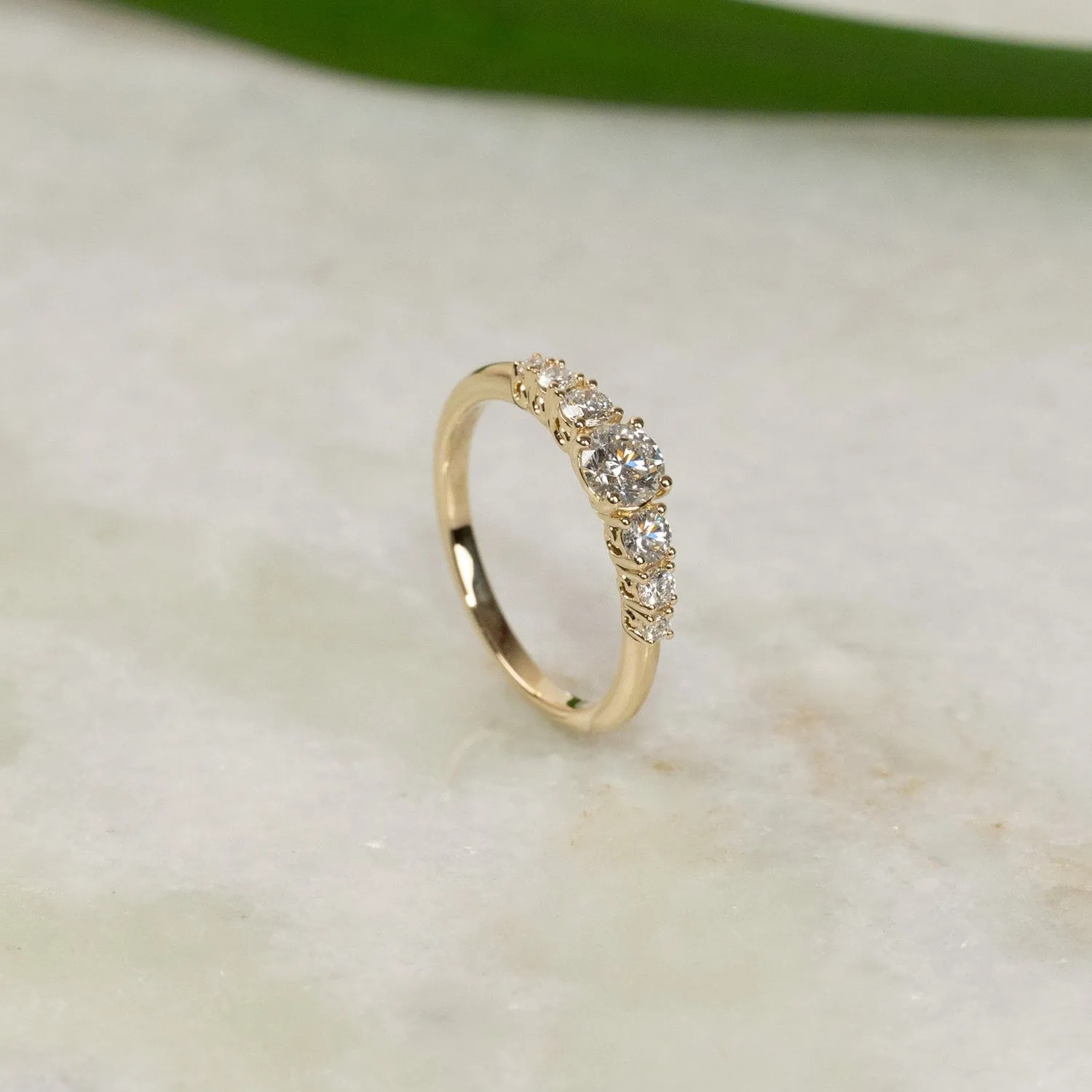 Sisi Copenhagen Seven-Stone Trellis ring guld 0,7 ct