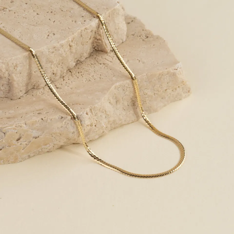 Sisi Copenhagen Sigga Golden Chain halskæde 42 cm forgyldt