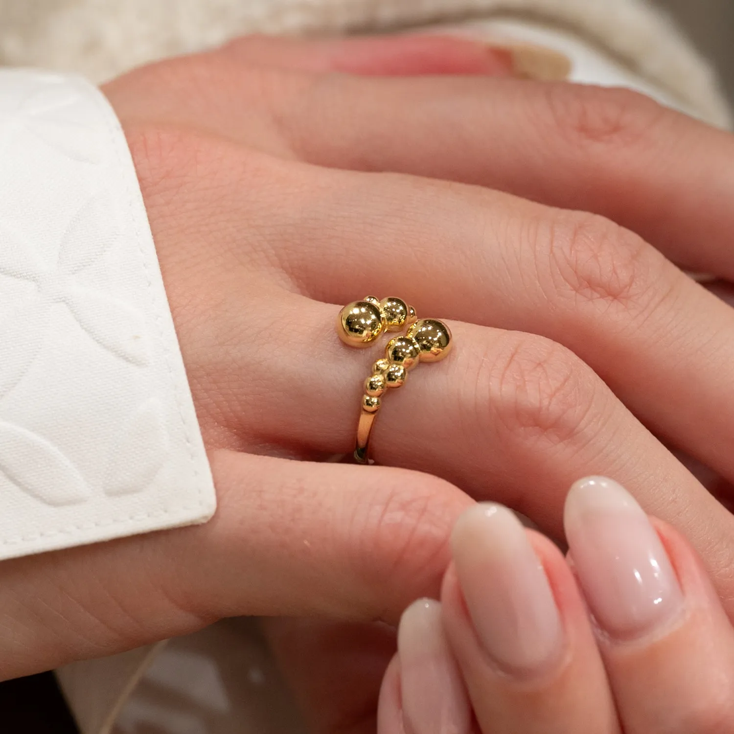 Sisi Copenhagen Paloma Golden ring forgyldt åben