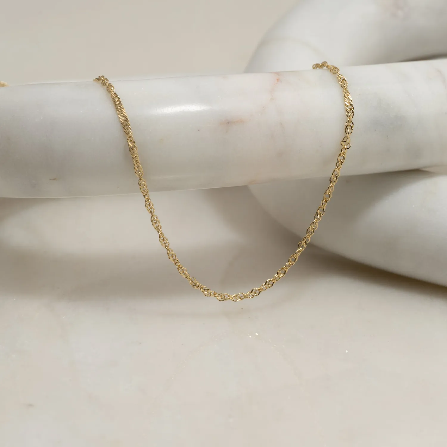 Sisi Copenhagen Leonora Solid Gold Chain halskæde 9 kt 42+3 cm