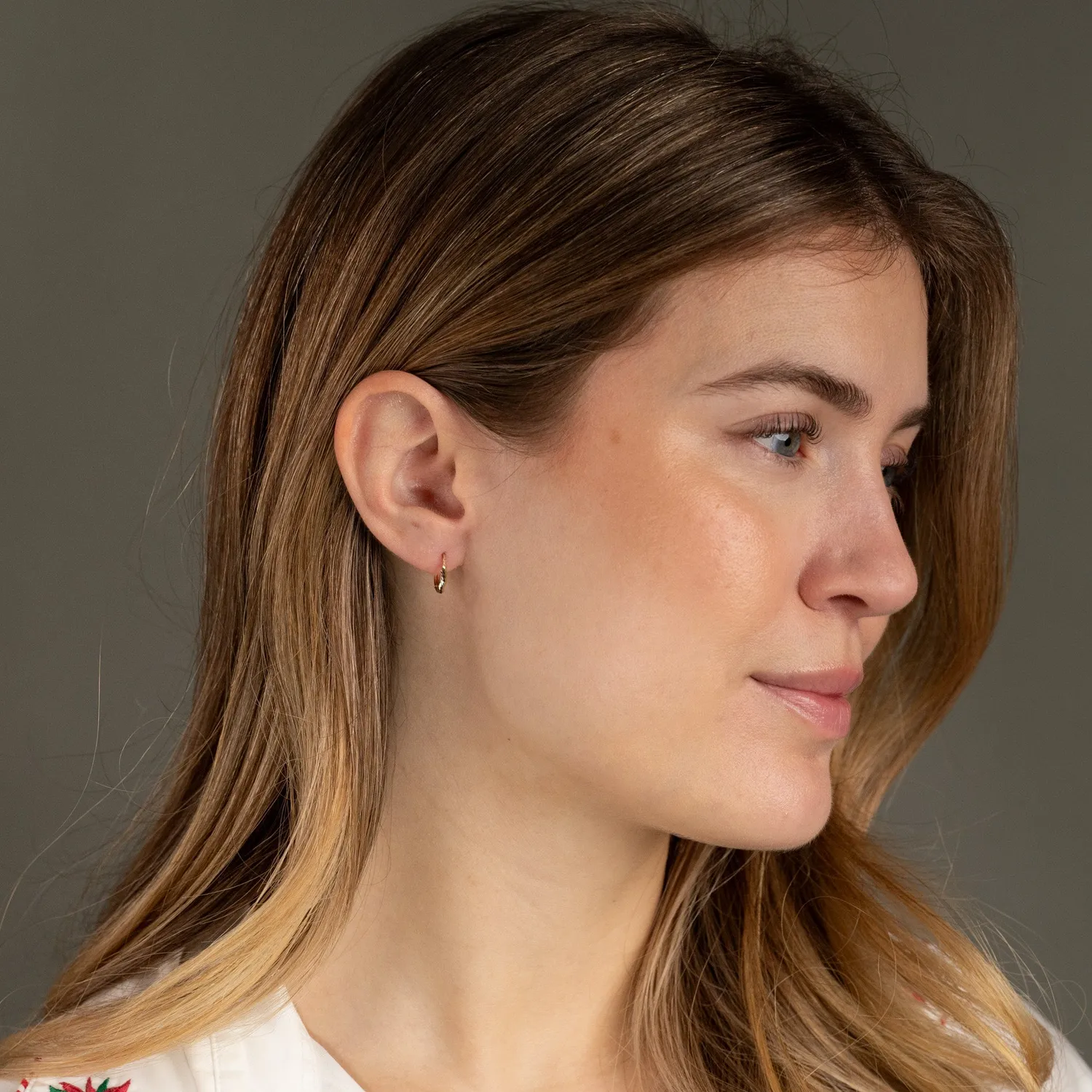 Sisi Copenhagen Dina creoler 12 mm i 9 kt guld