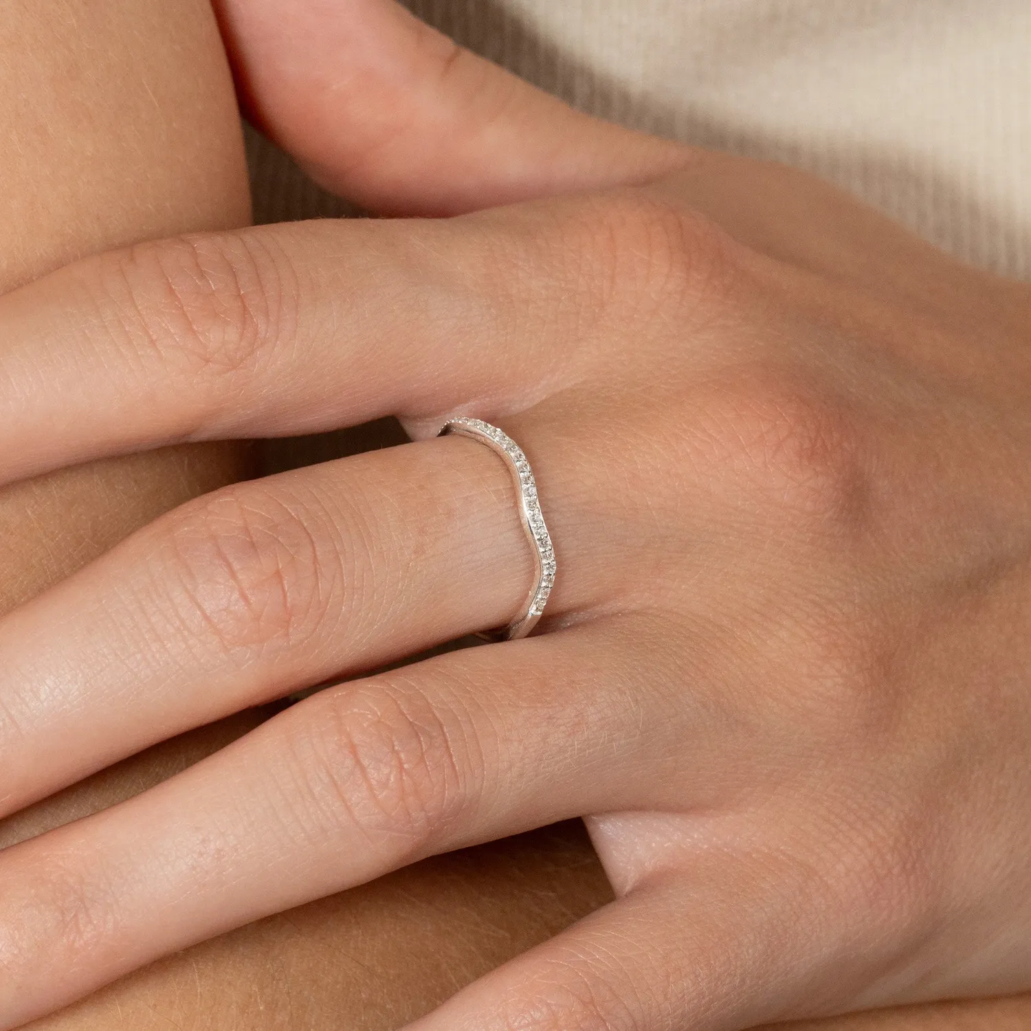 Sisi Copenhagen Gaia Crystal Silver ring zirkon