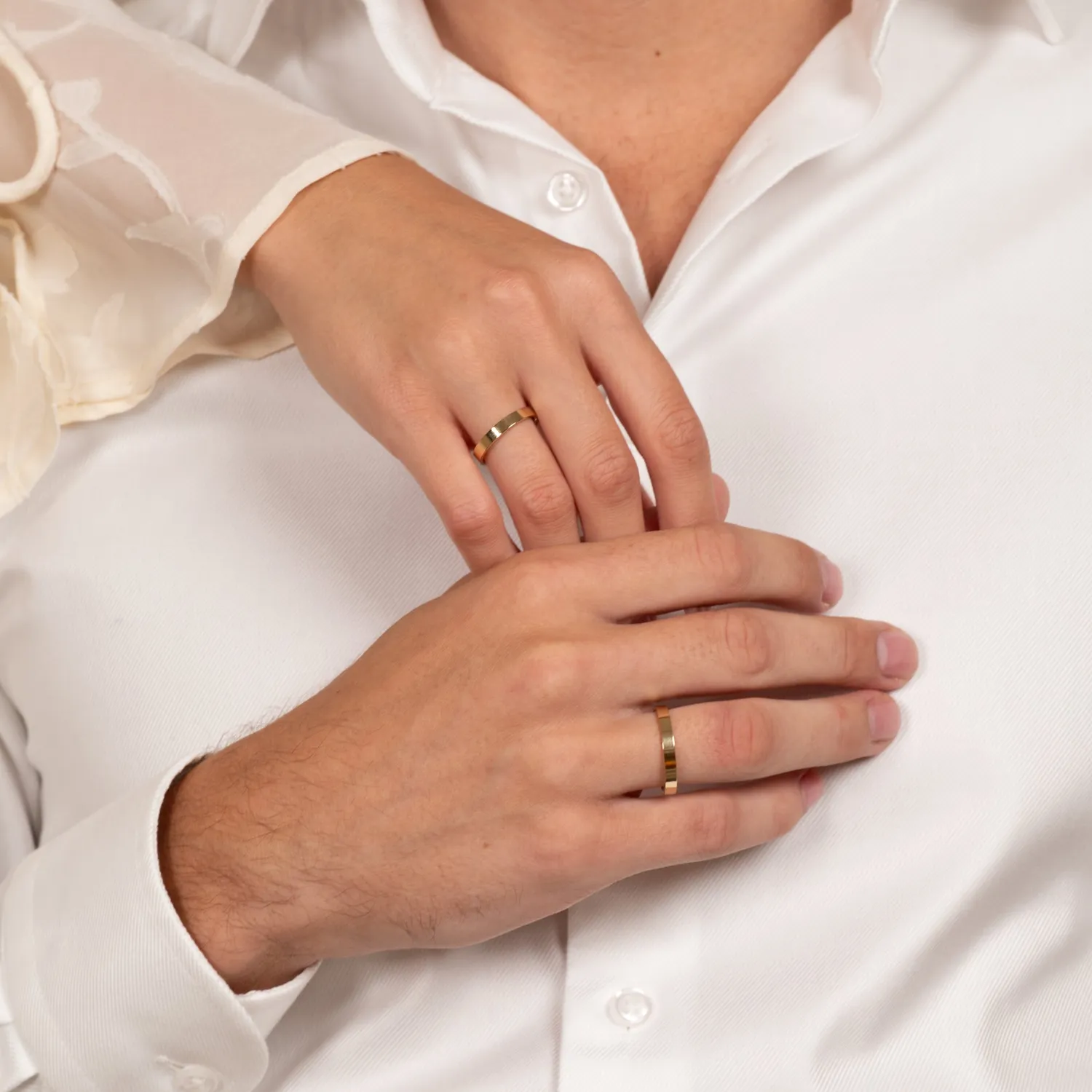 Sisi Copenhagen Simple Flat Comfort vielsesring 3,5 mm guld