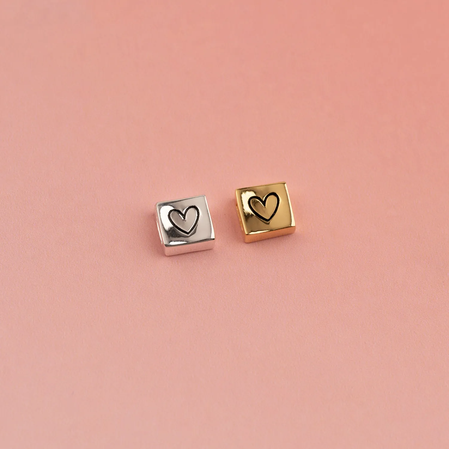 Sisi Copenhagen Box Heart vedhæng sølv 8x8 mm sterlingsølv