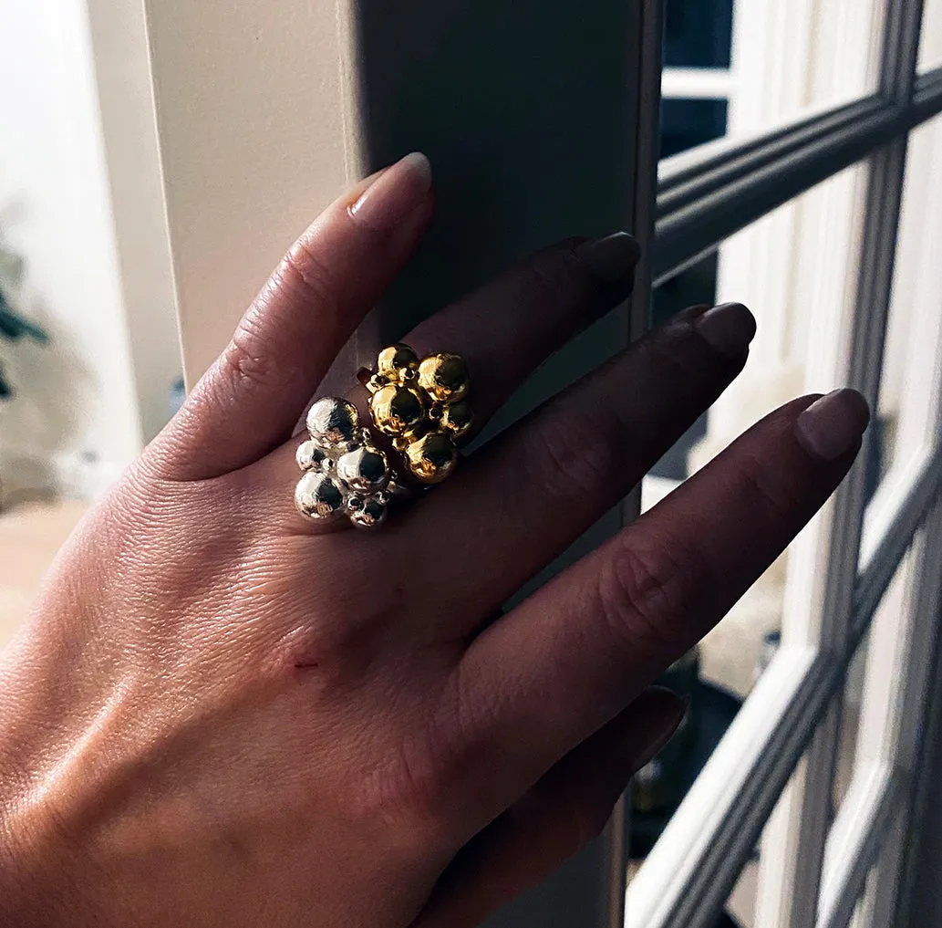 Bykjaergaard Harmony ring sølv med kugler